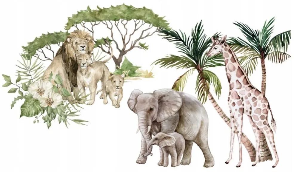Autocolant de perete safari exotic 100 x 200 cm