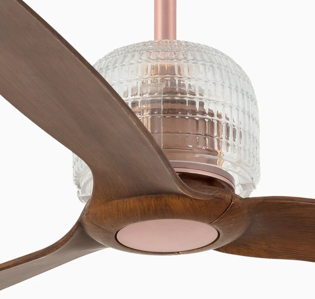 Ventilator cu telecomanda DECO FAN M cupru/maro