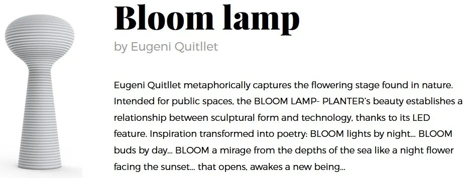 CORP DE ILUMINAT LED DECORATIV BLOOM LAMP