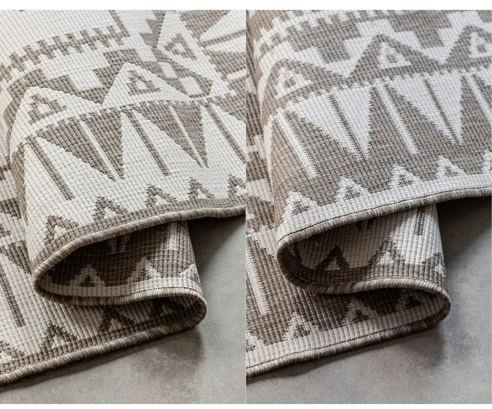 Covor de exterior maro/crem 160x230 cm Gemini – Elle Decoration