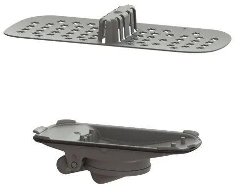 Rigola de dus faiantabila Kessel plus capac Multistop 65 cm, cu sita pentru par si clapeta antimiros