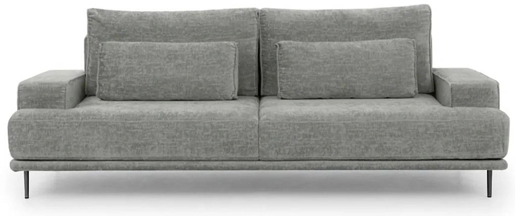 Canapea Nicole - Material șenil gri Perfect Harmony 85 / picioare negre
