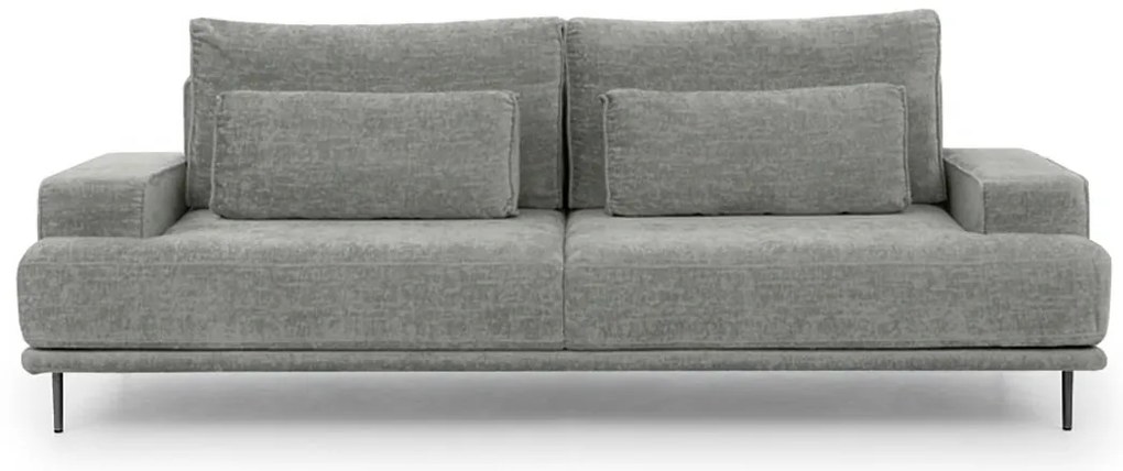 Canapea pentru living Livani - șenilă gri Perfect Harmony 85 / picioare negre