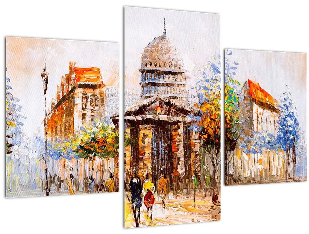 Tablou - Monument de oraș pictat (90x60 cm)