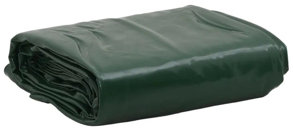 vidaXL Prelată, verde, Ø 3 m, 650 g/m²