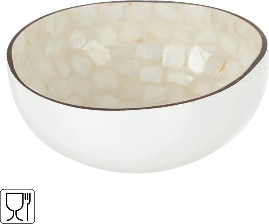 Bol de plastic KOKO 13 cm, alb