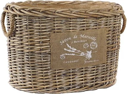 Cos impletit Marseille din stuf si iuta 41 cm