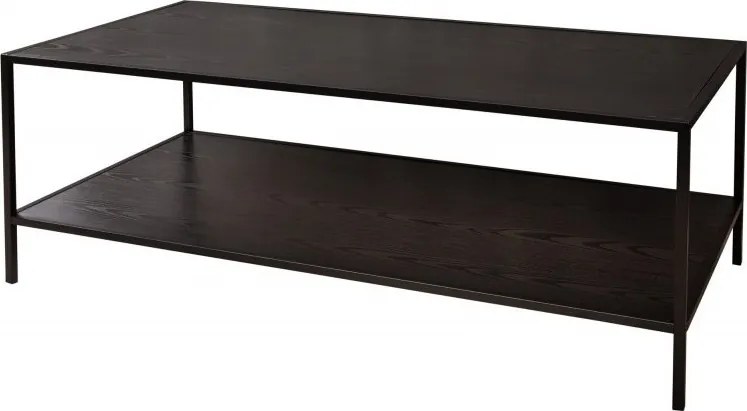 Masuta design industrial Slim Line 120cm, negru