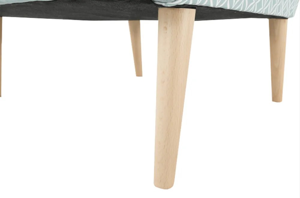 Scaun de design, ţesătură mentol/model, BELEK