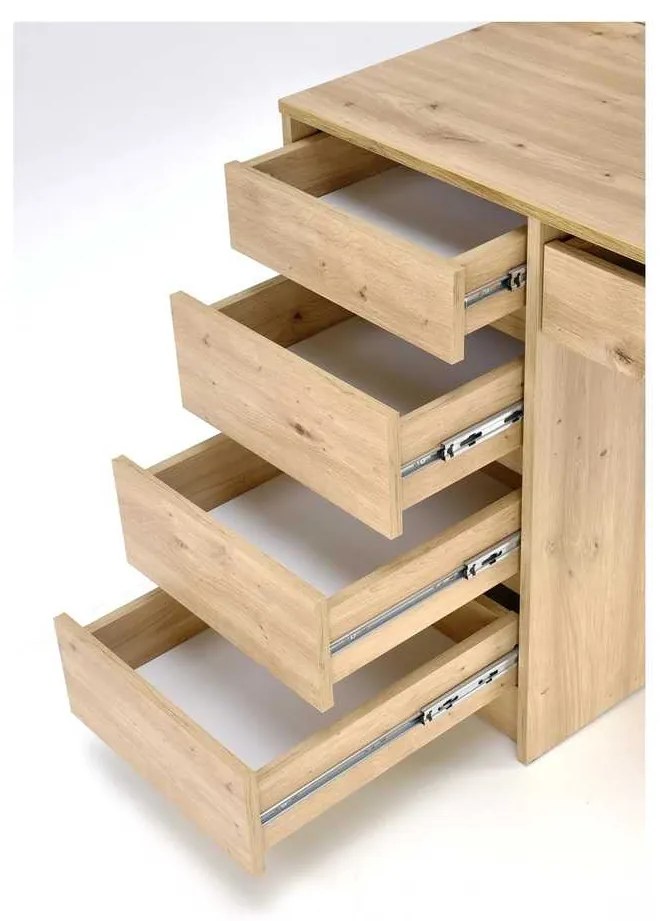 Masă de toaletă Hollywood XL, stejar artisan