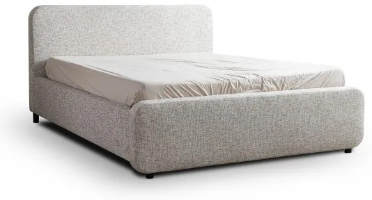 Pat tapițat LAJLA 160x200 cm, fără saltea, bej