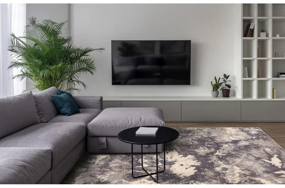 Covor gri din lână 200x300 cm Daub – Agnella