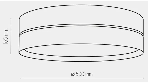 Plafonieră HILTON 4xE27/15W/230V d. 60 cm alamă/neagră