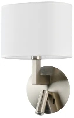 Lampă LED de perete Brilagi DAYA 1xE14/40W/230V + LED/3W alb/crom mat