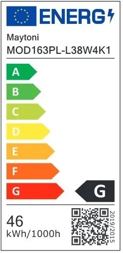 Lustra LED suspendata design modern Origami alb