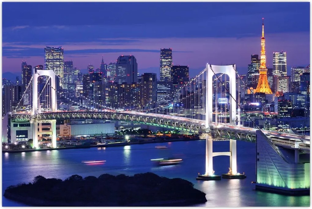 Tablou metropolei nocture (90x60 cm)