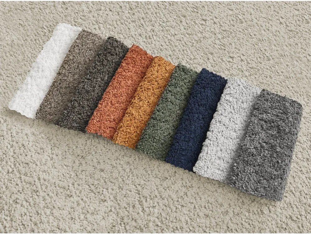 Colțar bej extensibil/cu spațiu de depozitare cu tapițerie din țesătură bouclé (cu colț pe partea stângă/cu șezlong) Montaigne – Bobochic Paris