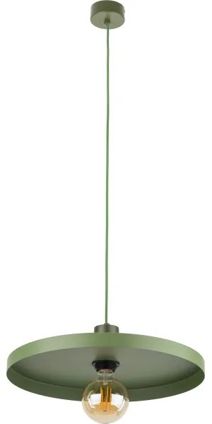 Lustră pe cablu SILA 1xE27/15W/230V d. 40 cm verde