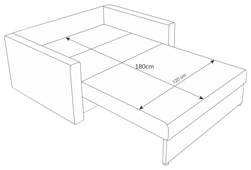 Supermobel Canapea extensibila HEVEN, 136x85x98 sawana 05/sawana 14