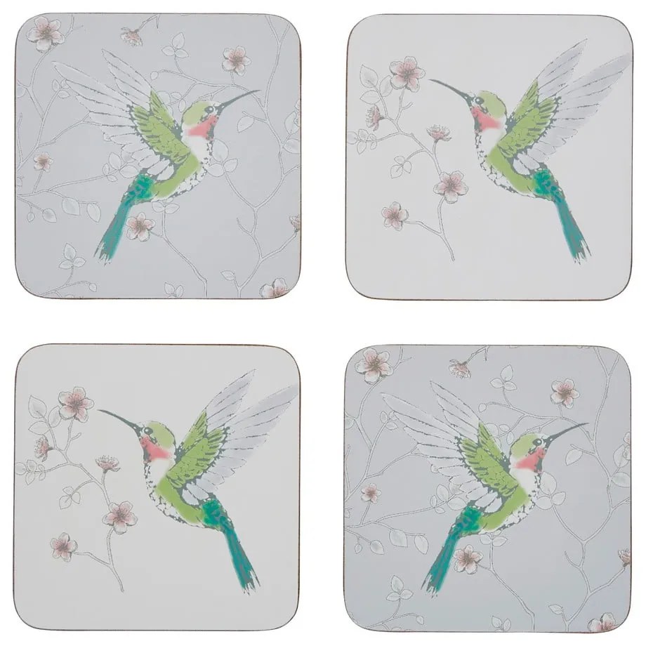 Coasters gri 4 buc. Hummingbirds – Cooksmart ®