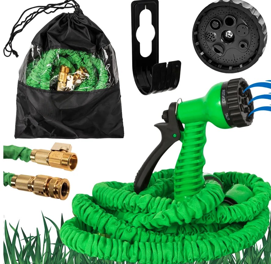 Furtun de grădină extensibil cu pulverizator multifuncțional - 15 m