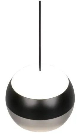 Lustră neagră-argintie LED ø 15,5 cm Orbit – Trio Select