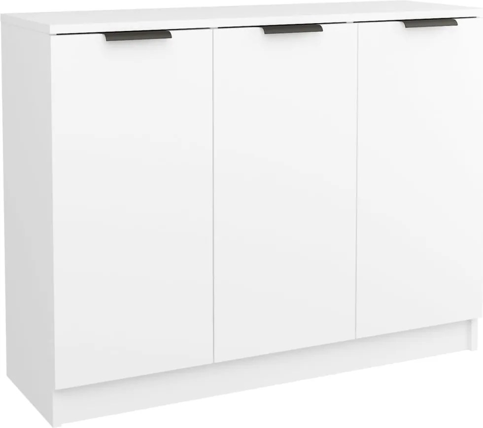 vidaXL Servantă, alb, 90,5x30x70 cm, lemn prelucrat
