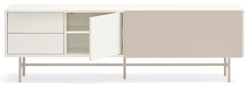 Comodă TV bej-crem 180x56 cm Nube – Teulat
