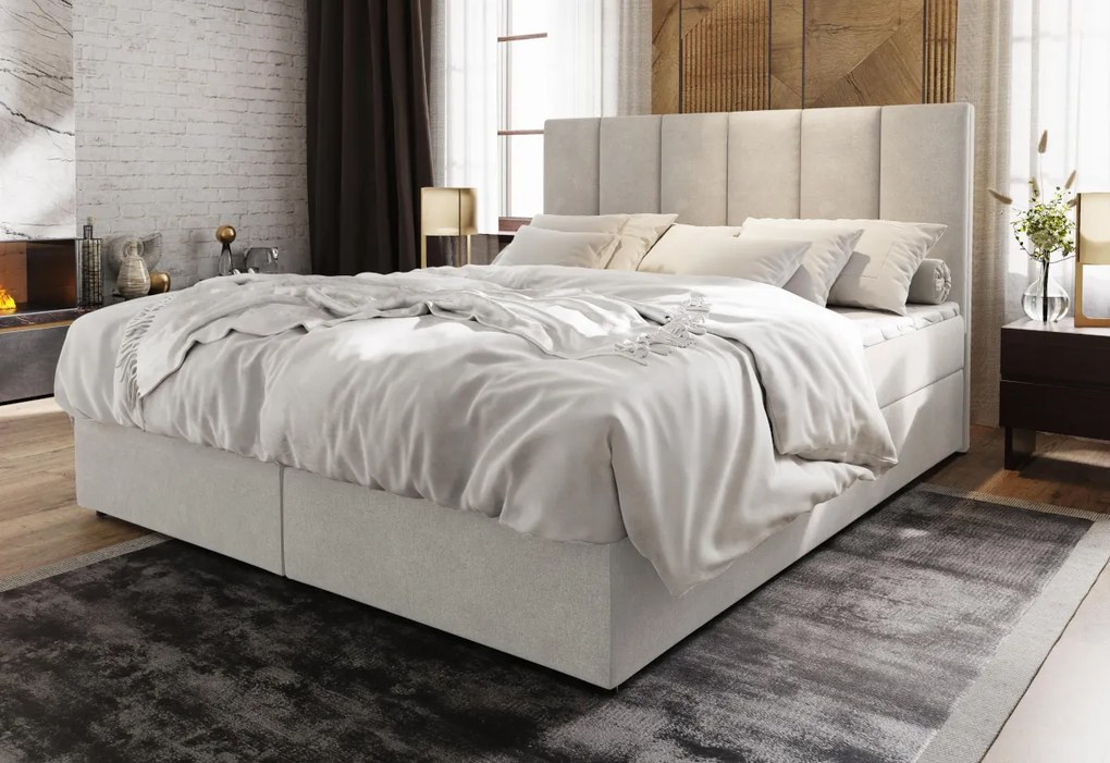 Expedo Pat tapitat boxspring KARDI, 160x200, sawana 05