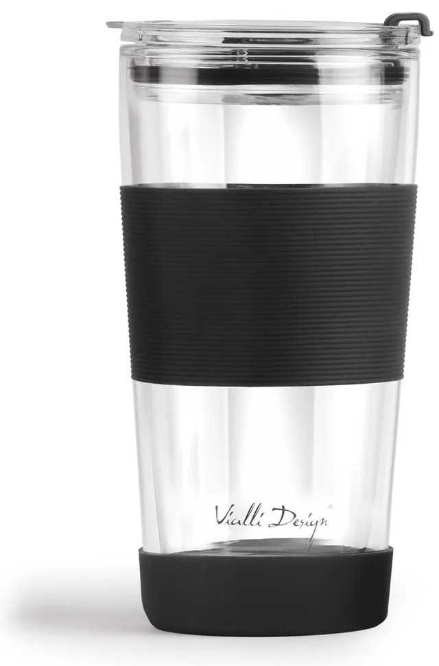 Cană termos neagră 600 ml Fuori – Vialli Design