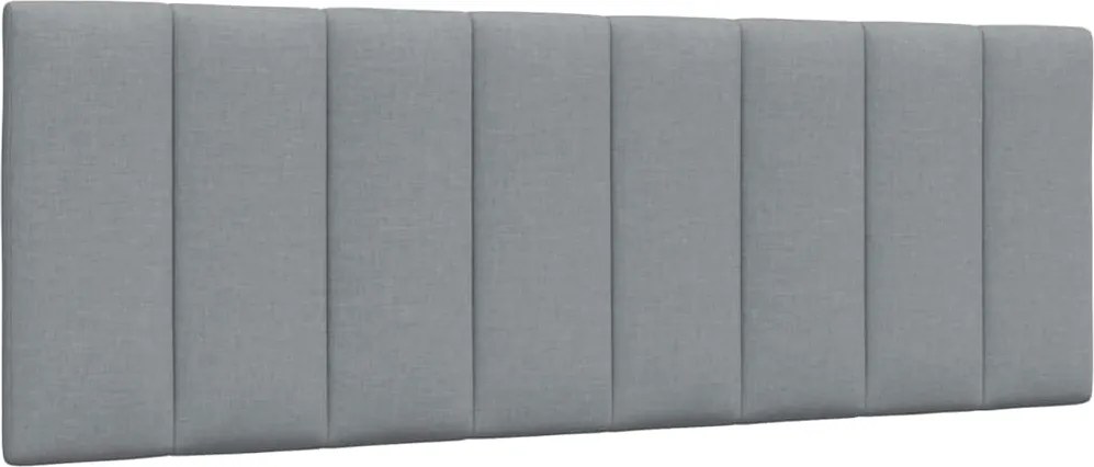 vidaXL Pernă tăblie de pat, Hanko, gri deschis, 140 cm, material textil