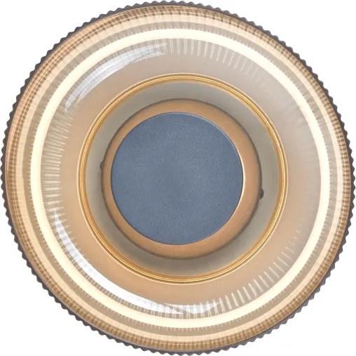 Plafonieră LED ITALUX PASSO WL-36482-YLL-LED, 8 W, 230 V, 3000 K, Ø 25 cm, bej fumuriu