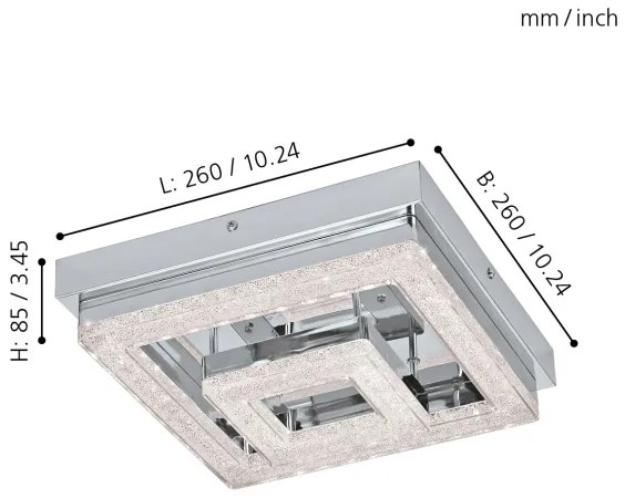 Plafonieră LED Eglo 95659 FRADELO LED/12W/230V