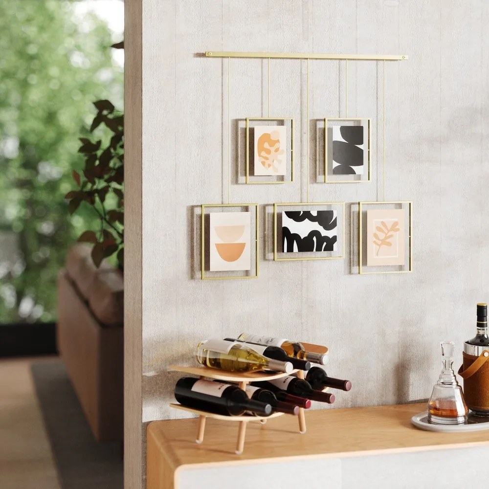 Rame aurii de suspendat 5 buc. din metal 66x69 cm Exhibit – Umbra