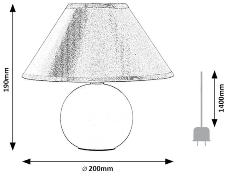 Veioza, lampa de birou design modern Ariel gri