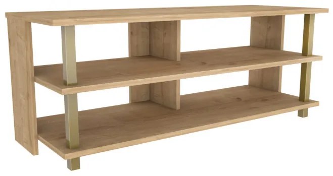 Comoda TV Pueblo - Gold, Oak