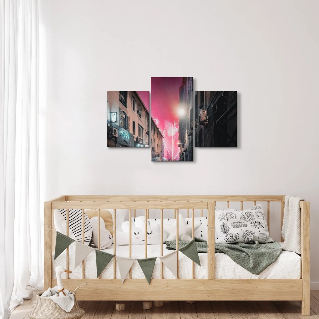 Tablou - Artificii din Marseille (90x60 cm)