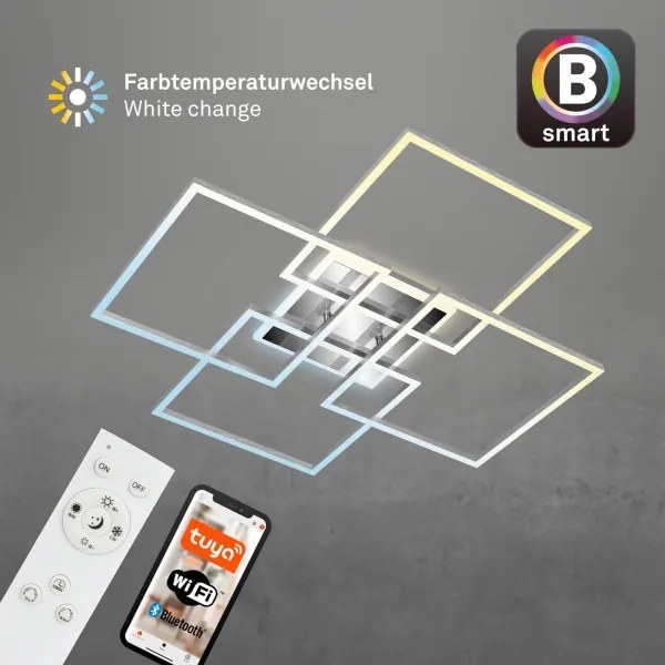 Lustră LED dimabilă aplicată FRAME LED/50W/230V Wi-Fi Tuya Brilo + telecomandă