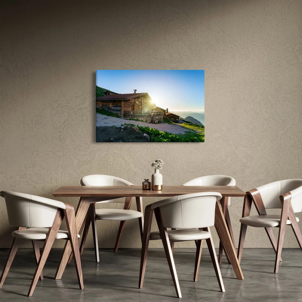 Tablou - Dimineața în Alpi Tirol (90x60 cm)