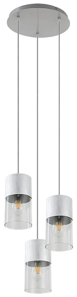 Lustra cu 3 pendule design industrial Zelkova