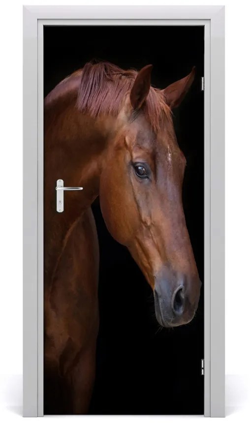 Autocolante pentru usi Portret de un cal