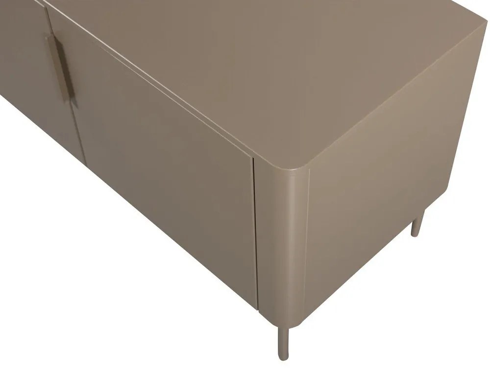 Comodă TV taupe din lemn de pin 154x56x44 cm Gunnar – WOOOD