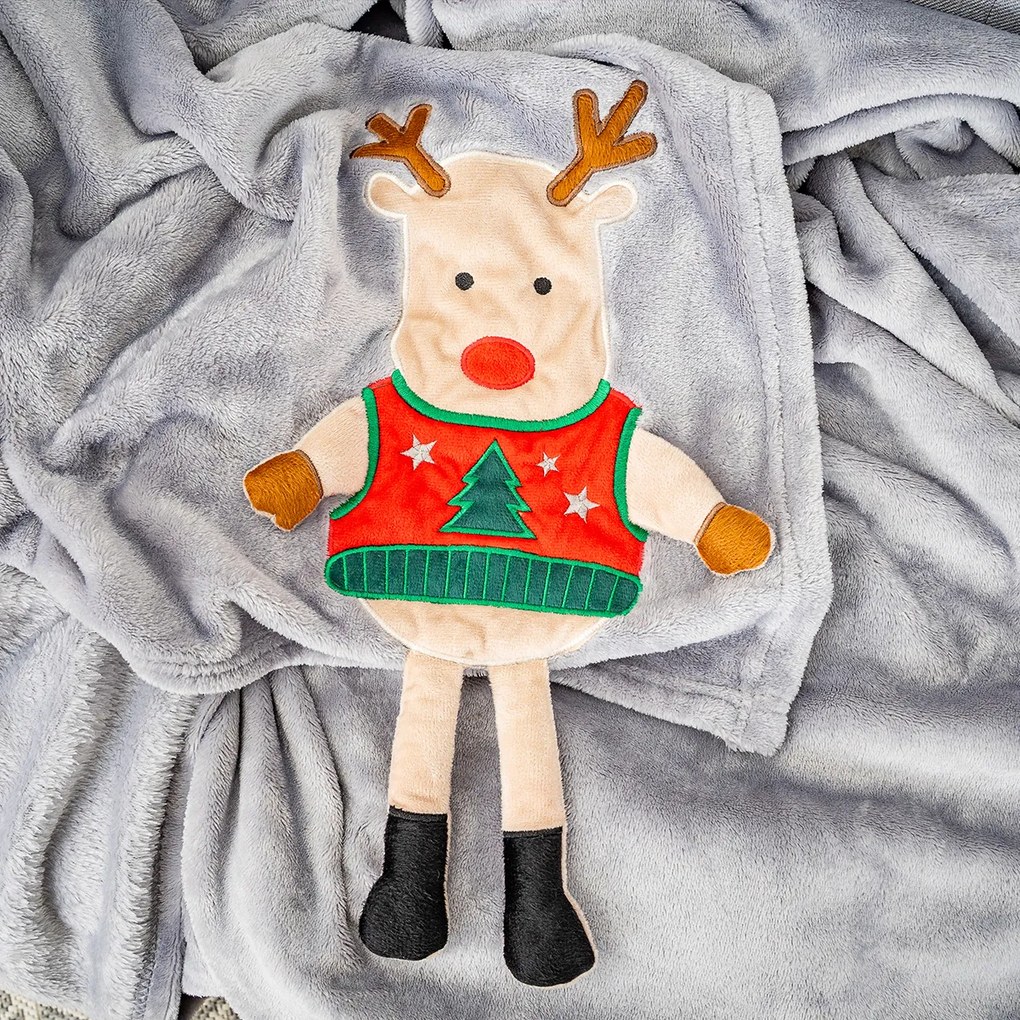 Pătură de Crăciun 4Home Xmas Reindeer, 150 x 200cm