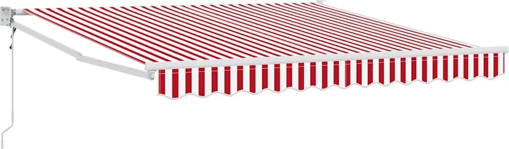 vidaXL Cort electric retractabil Roșu 300 x 250 cm