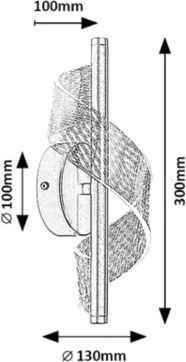 Rabalux 71415 - Aplică LED de perete ZOFRAEL LED/6W/230V 3000K
