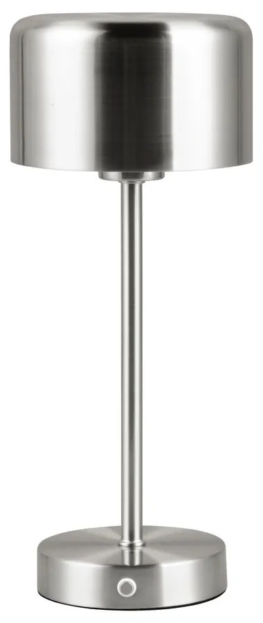 Veioză argintie LED cu intensitate reglabilă (înălțime 30 cm) Jeff – Reality