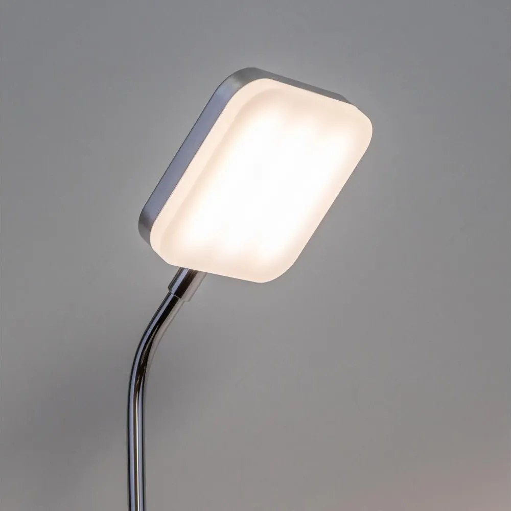 Lampă LED de perete cu priză, 3,2 W, 230 V, crom lucios