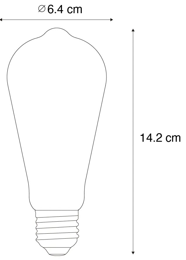 Set 5 becuri Bec LED E27 A60 Lux Sensor 4W 400lm 2200K