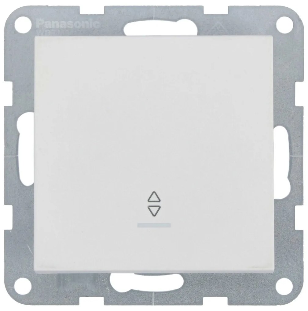 Intrerupator cap scara cu led 10A, IP20, Seashell, Panasonic Karre Plus 55 Soft Touch