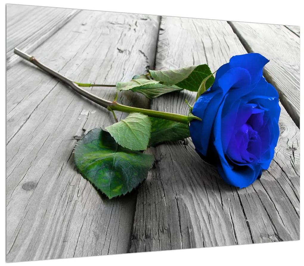 Tablou cu trandafir albastru (70x50 cm), în 40 de alte dimensiuni noi